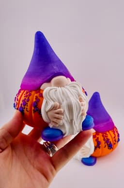 Pumpkin Gnome -Pointy Hat 3d model