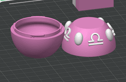Libra Flexi Imp - Zodiac Imp Collection Part 3 - Keychain & Straw Buddy, No Supports 3D Print STL/3M 3d model
