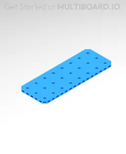 8x3 MU - Small Thread Offset MU - MultiBoard Plate 3d model