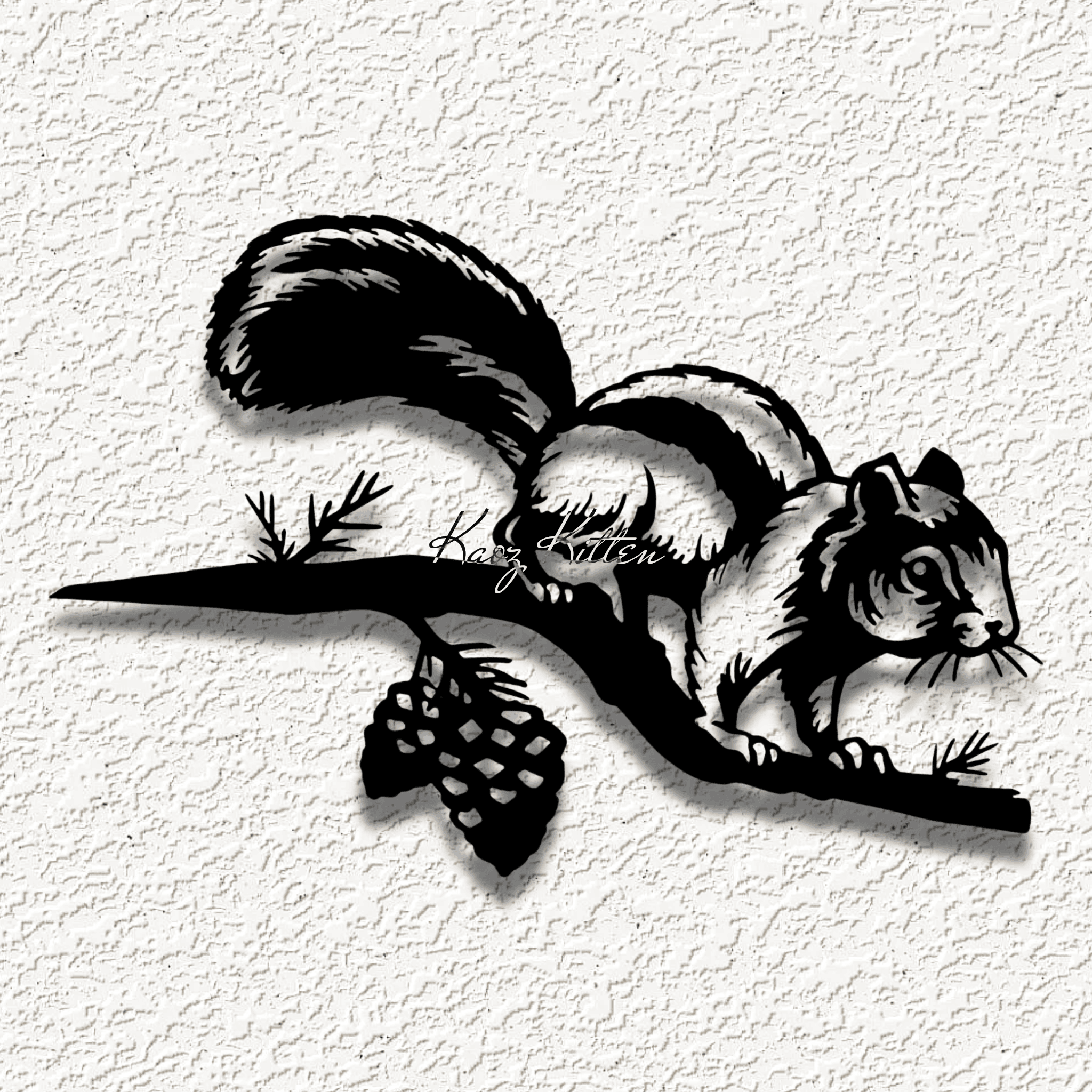 chipmunk wildlife WALL ART HOME DECOR 3d model