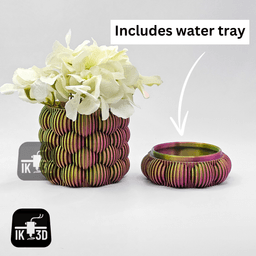Groovy Bubbles Bundle of Planter + Pencil Holder + Container 3d model