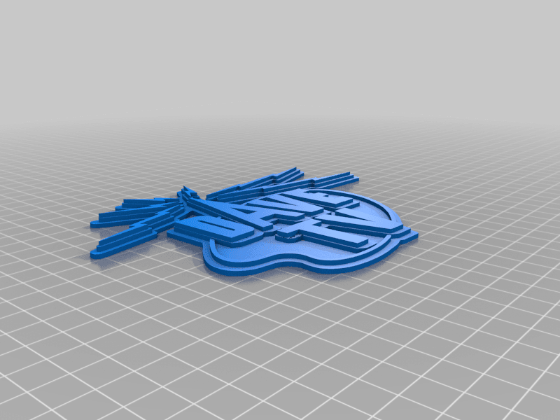 Dave TV Logo Sign 3d model