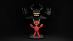 Imp and its Shadow 3d model