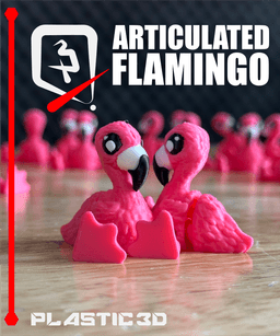 Articulated Flamingo — The Tropical Wader 3d model