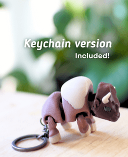 Bendy Bison- Articulated Fidget Bison- Keychain - Ludo 3D Printed Flexy Fidget Toy - buffalo 3d model