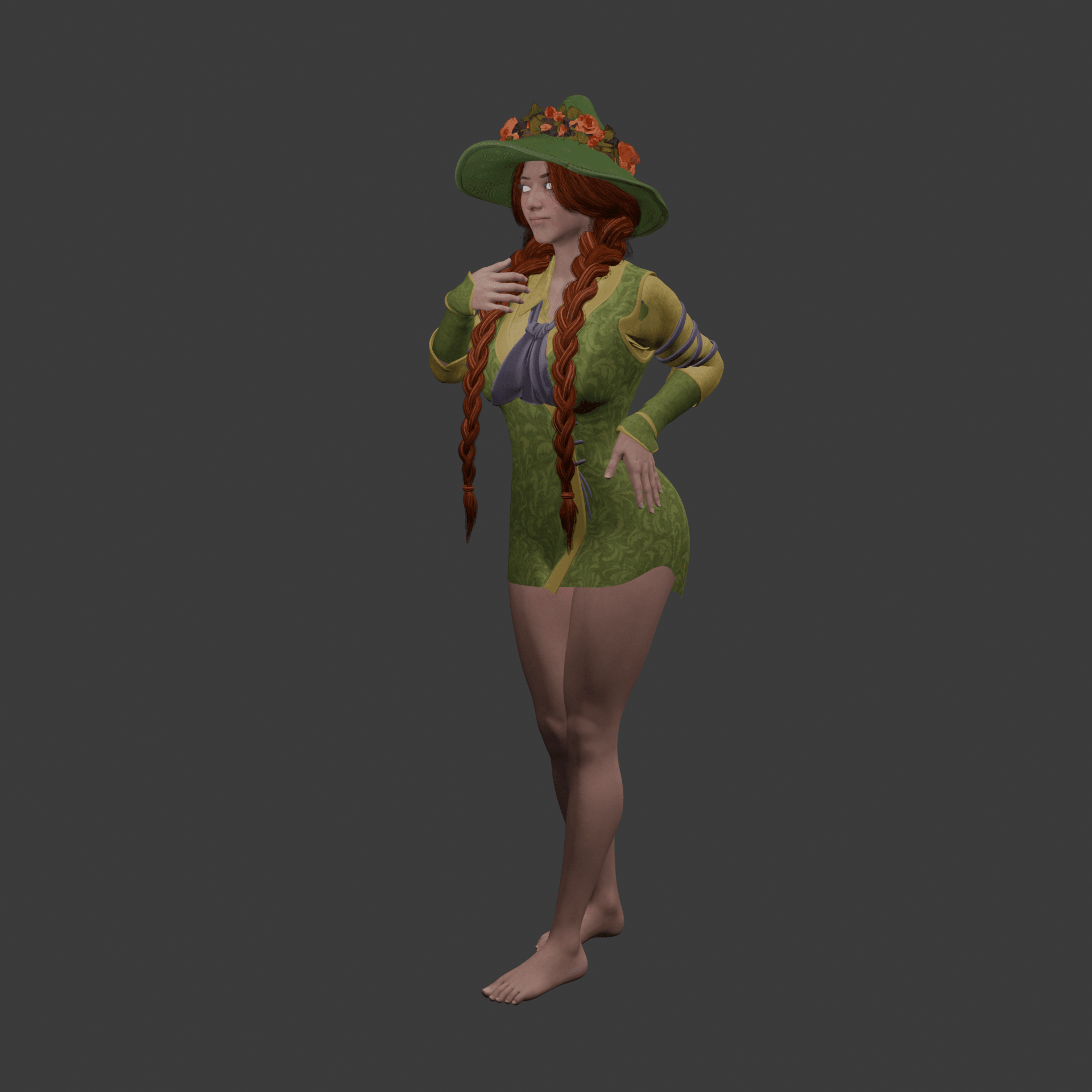 Sweet Sexy Witch Who Loves Herbology v2.0 3d model