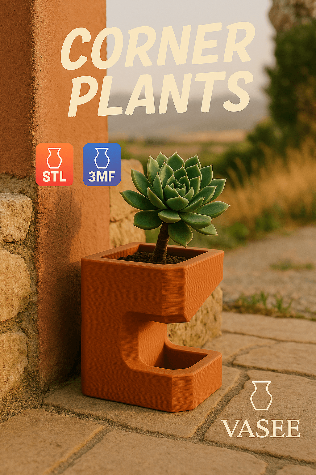 Modern Tabletop Planter β Calm Interior Decor 3d model