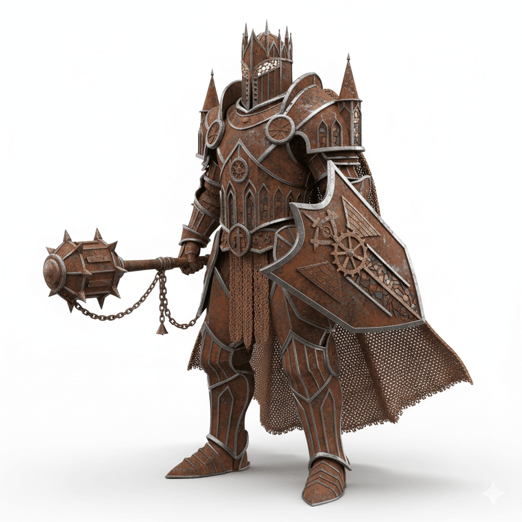 Rust Cathedral Paladin Fantasy Knight 3d model
