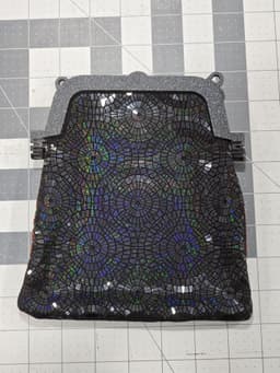 Large 3D printed bag with magnetic closure and living hinge 3d model