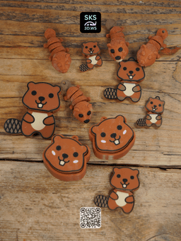 The Busy Beaver Fidget Collection 3d model