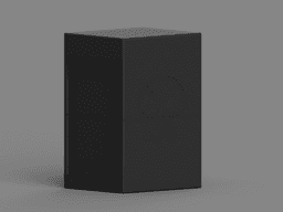 MTG Commander Deck Box Mono Black W/ Display Window 3d model