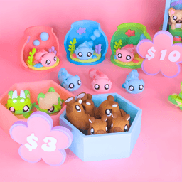 FREE Craft Fair Price/Hexagon Display (NO SUPPORT) 3d model