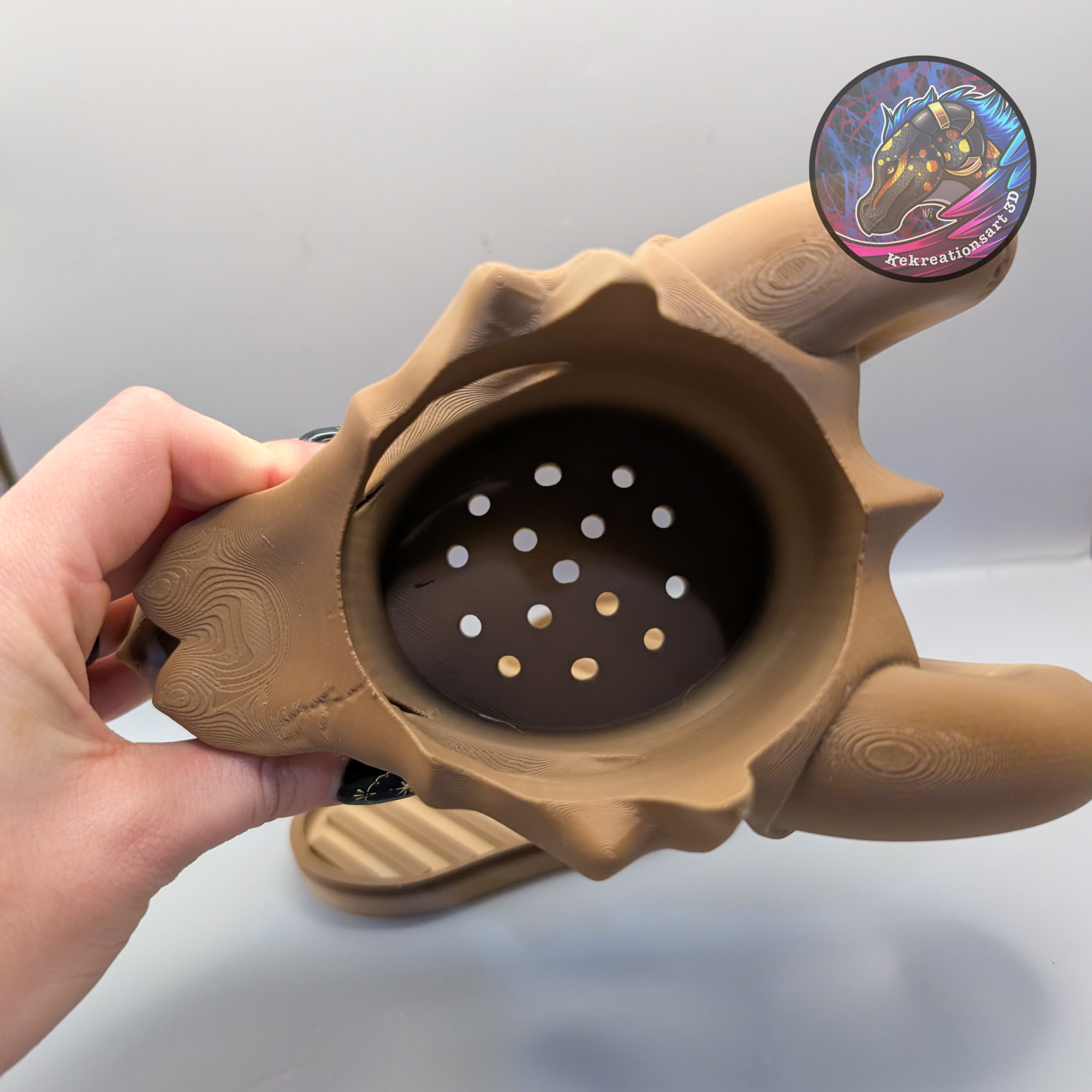 dragon skull planter 3d model