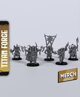 Marauders - With Free Dragon - 5e DnD Inspired for RPG and Wargamers 3d model