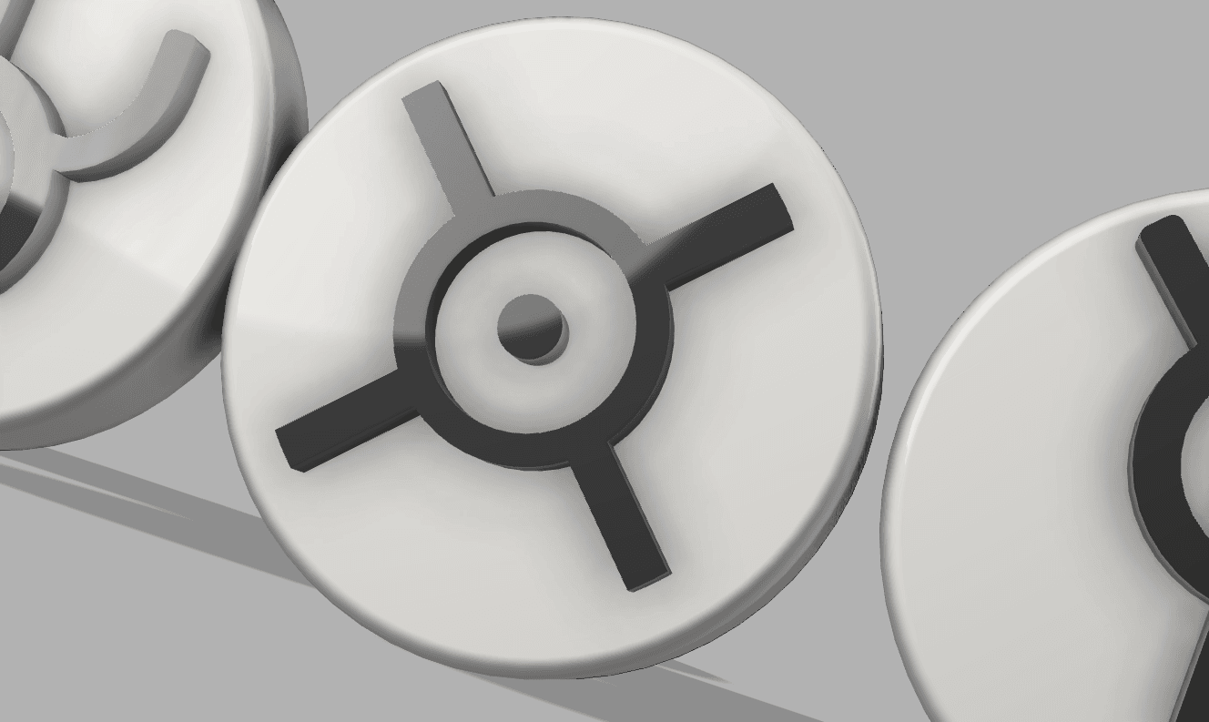 POKEMON UNOWN NON-MMU FRIDGE MAGNET “X” 3d model