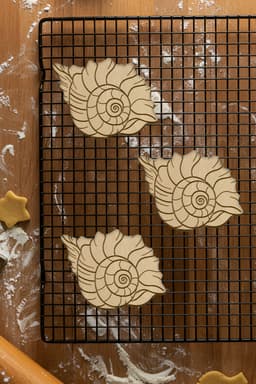 Seashell Cookie Cutter, Biscuit Cutter 3d model