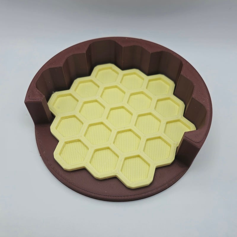 Honeycomb Coaster Set 3d model