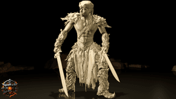 Korga the Savage of The Iron Howl 3d model