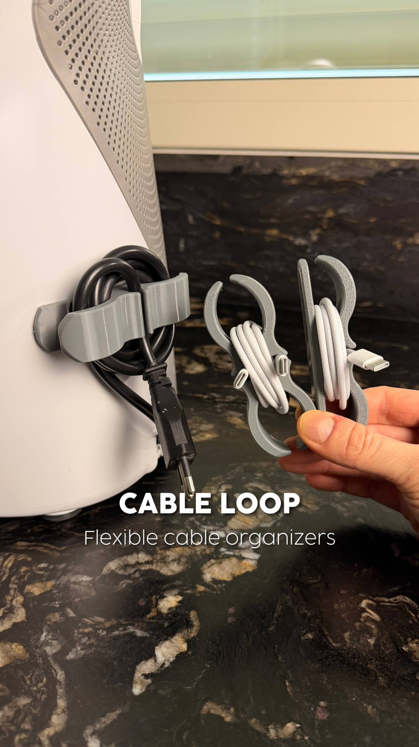 CABLE LOOP | FLEXIBLE CABLE ORGANIZERS 3d model