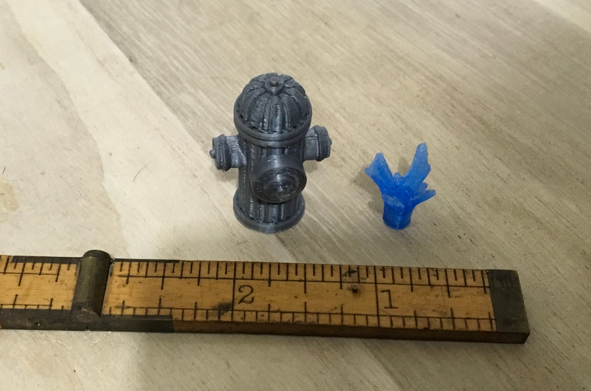 Fire Hydrant and Spray (1:18 scale) 3d model