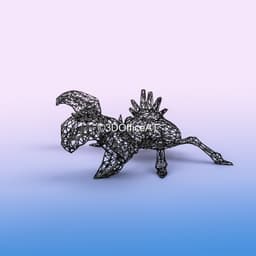 #099 Kingler Pokemon Wiremon Figure 3d model