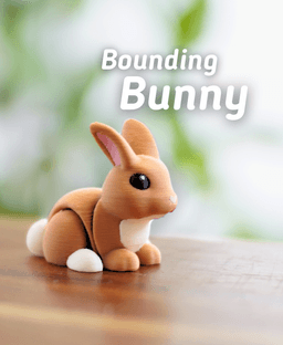 Bounding Bunny - Articulated Fidget Bunny - Ludo Flexy 3d model
