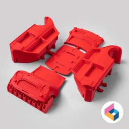 Foldable Morris Mini Cooper-S Rally 3d model