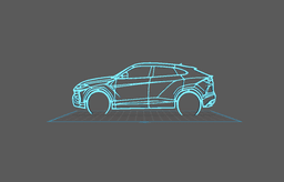 Lamborghini - Urus Wall Art 3d model