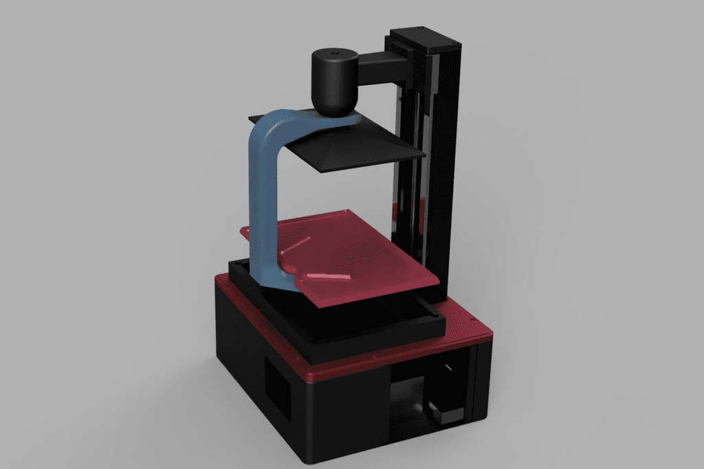 Saturn build plate stand and drip tray 3d model