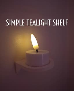 Simple Tealight Shelf 3d model