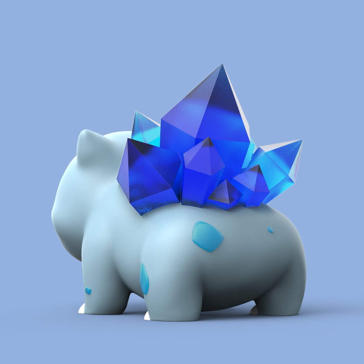 Crystal Bulbasaur 3d model