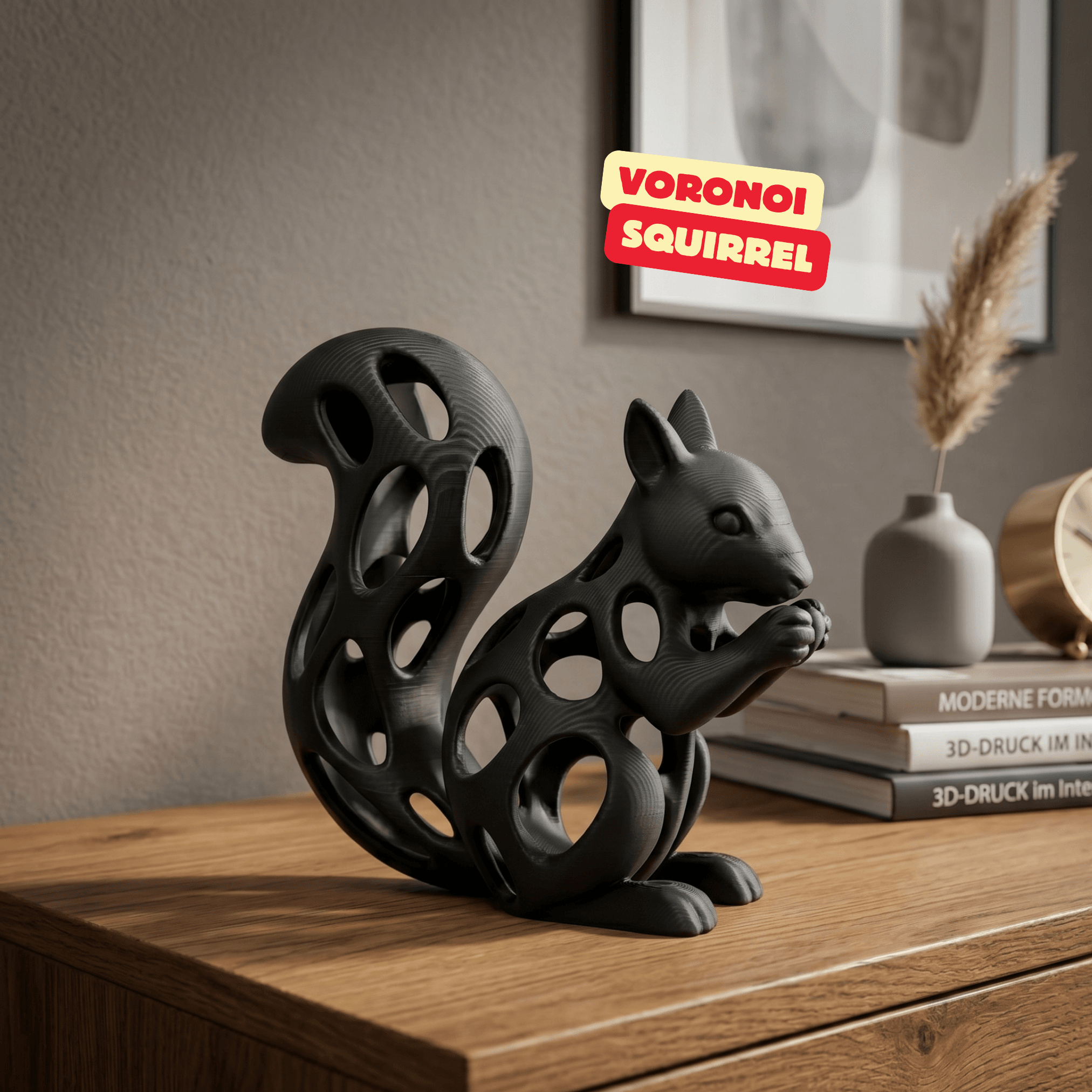 VORONOI SQUIRREL SCULPTURE / HOMEDECOR / MODERN DECOR / GOTHIC DECOR 3d model