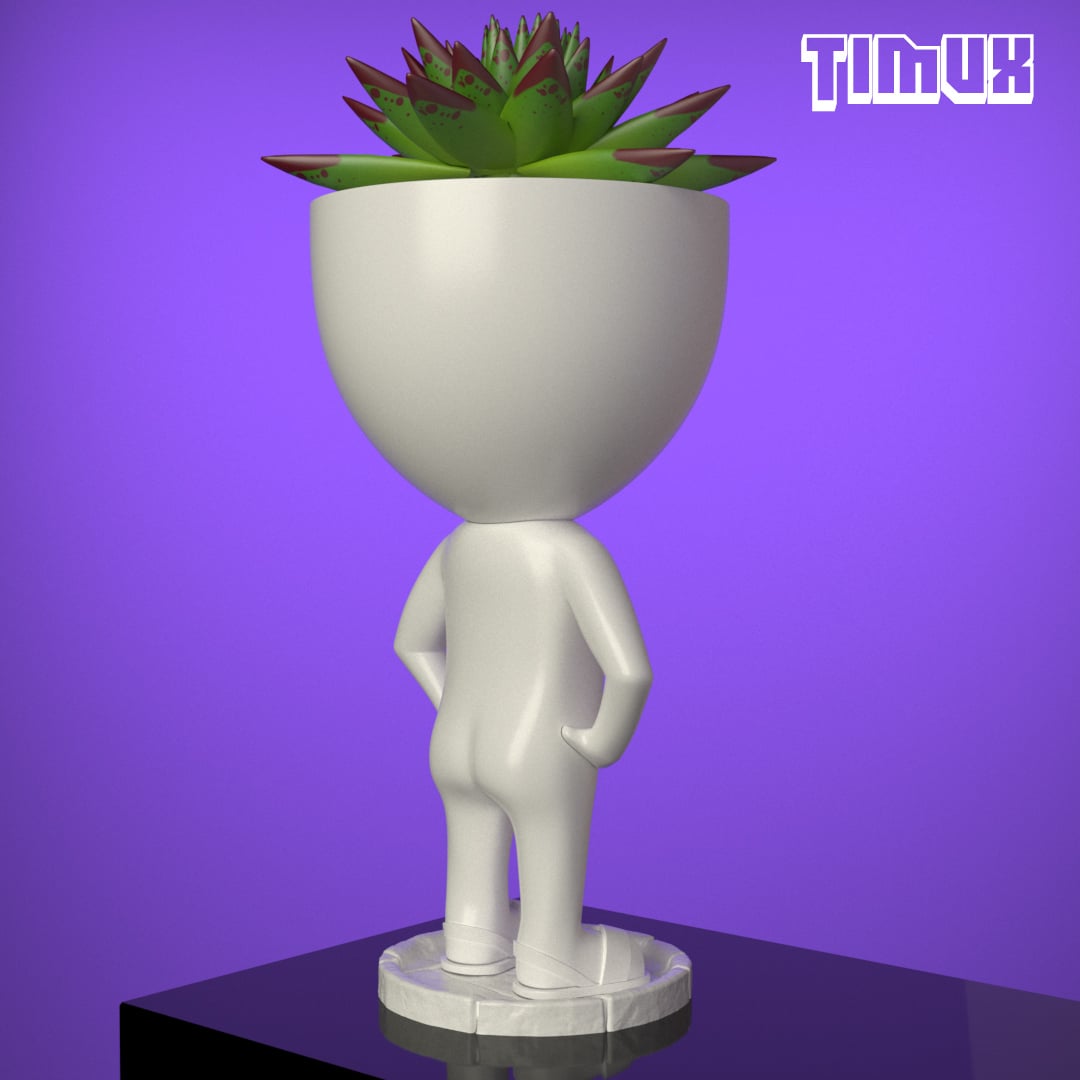 ROBERT PLANT POT STANDING WITH SHOES 3d model