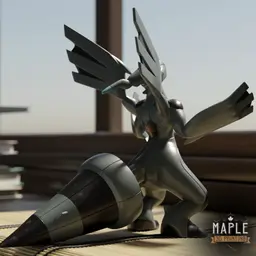 644. Zekrom - Basic & Ornamental 3d model