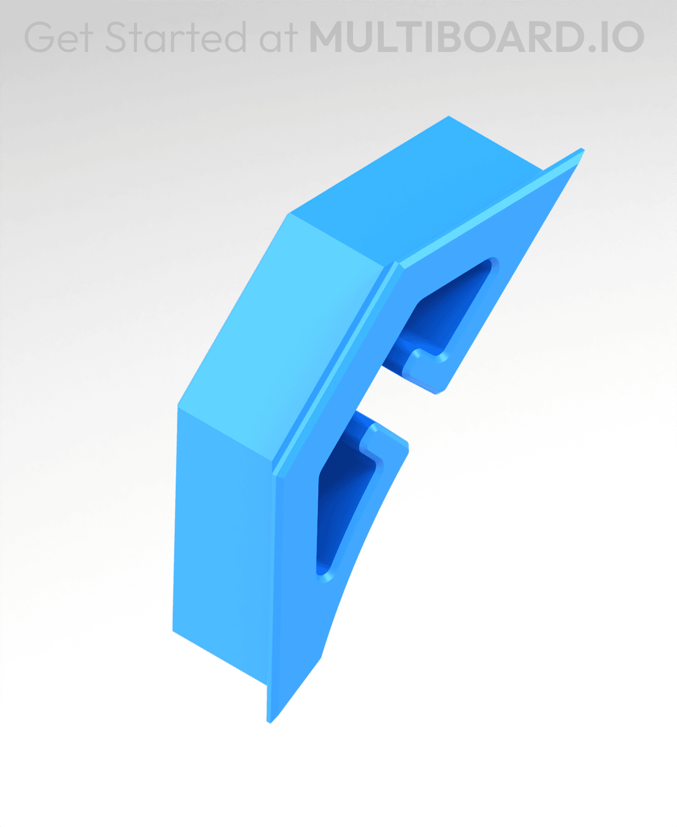 Square Plate Twist Lock Corner 3d model