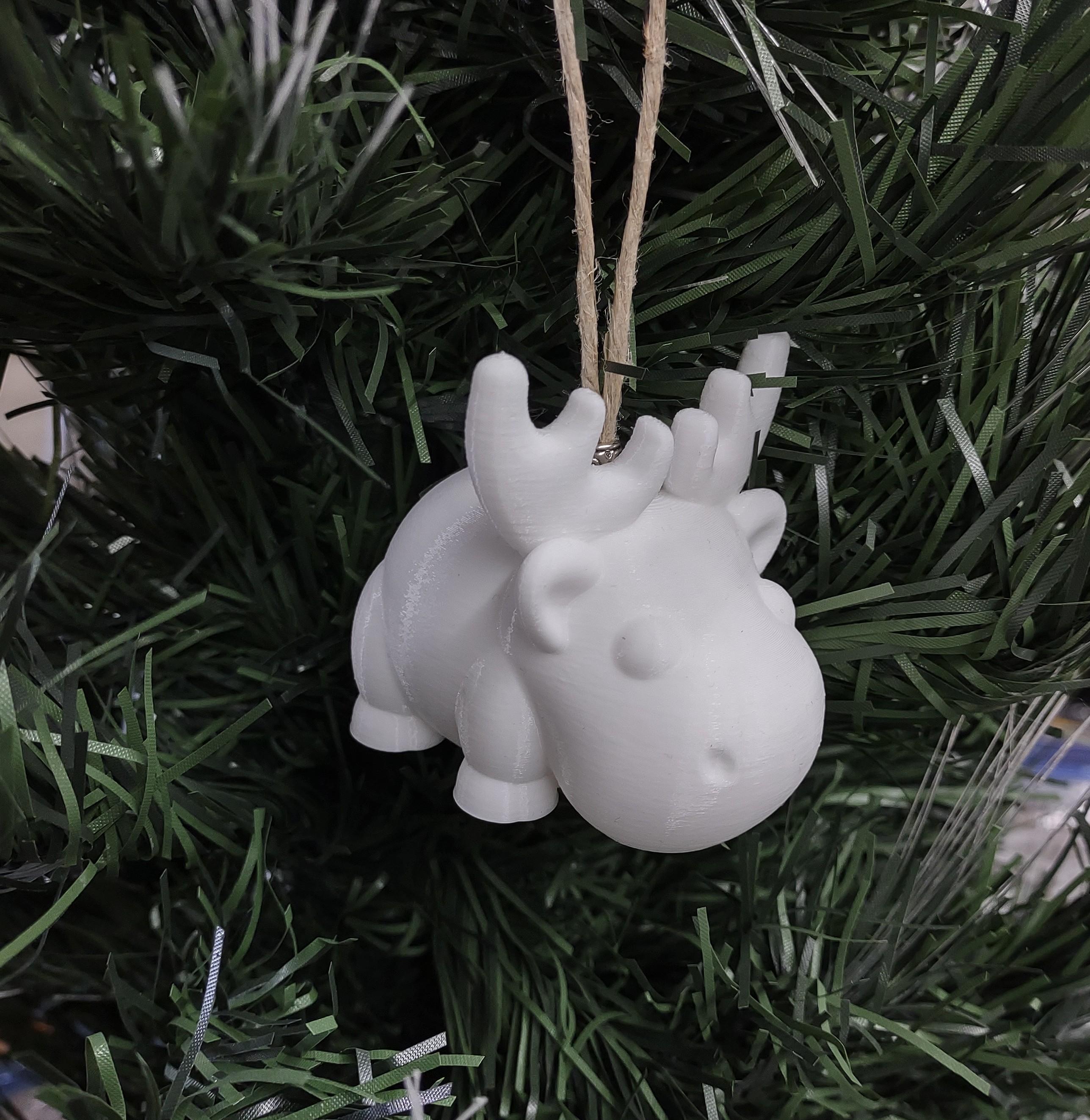 Christmas Moose Ornament 3d model