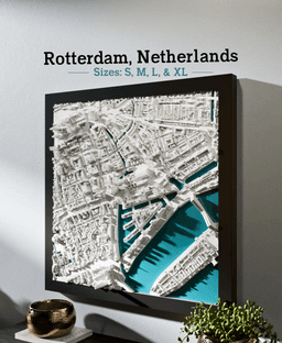 Rotterdam, Netherlands - S, M, L & XL 3d model