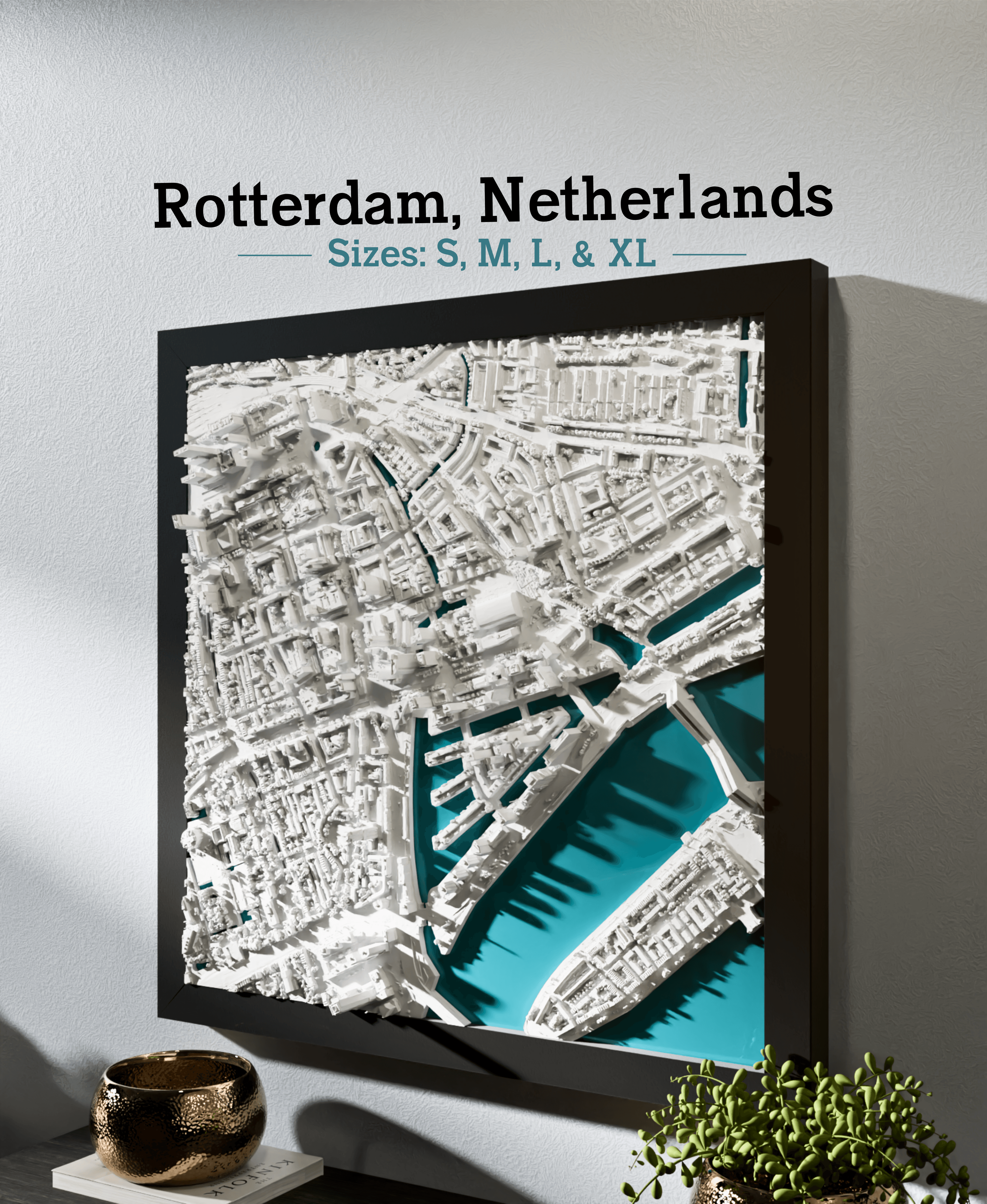 Rotterdam, Netherlands - S, M, L & XL 3d model