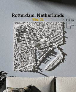 Rotterdam, Netherlands - S, M, L & XL 3d model