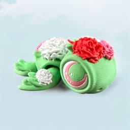 Carnation Turtle - Articulated FLexi 3d model