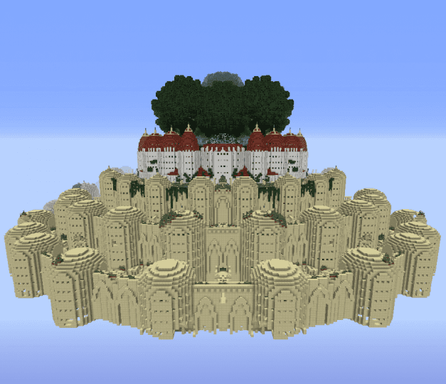 Minecraft Castle in the Sky 3d model