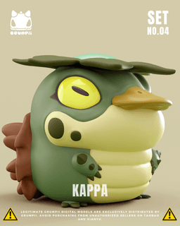 Grumpii 3D Printable Art Toy - Chubbii Series - Set 4 3d model