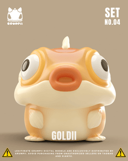 Grumpii 3D Printable Art Toy - Chubbii Series - Set 4 3d model