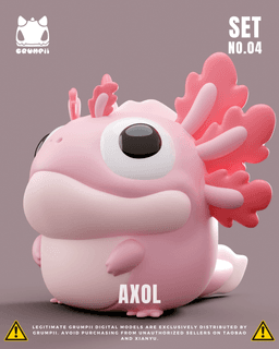 Grumpii 3D Printable Art Toy - Chubbii Series - Set 4 3d model