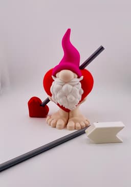 Heart with Arrow Costume Gnome 3d model