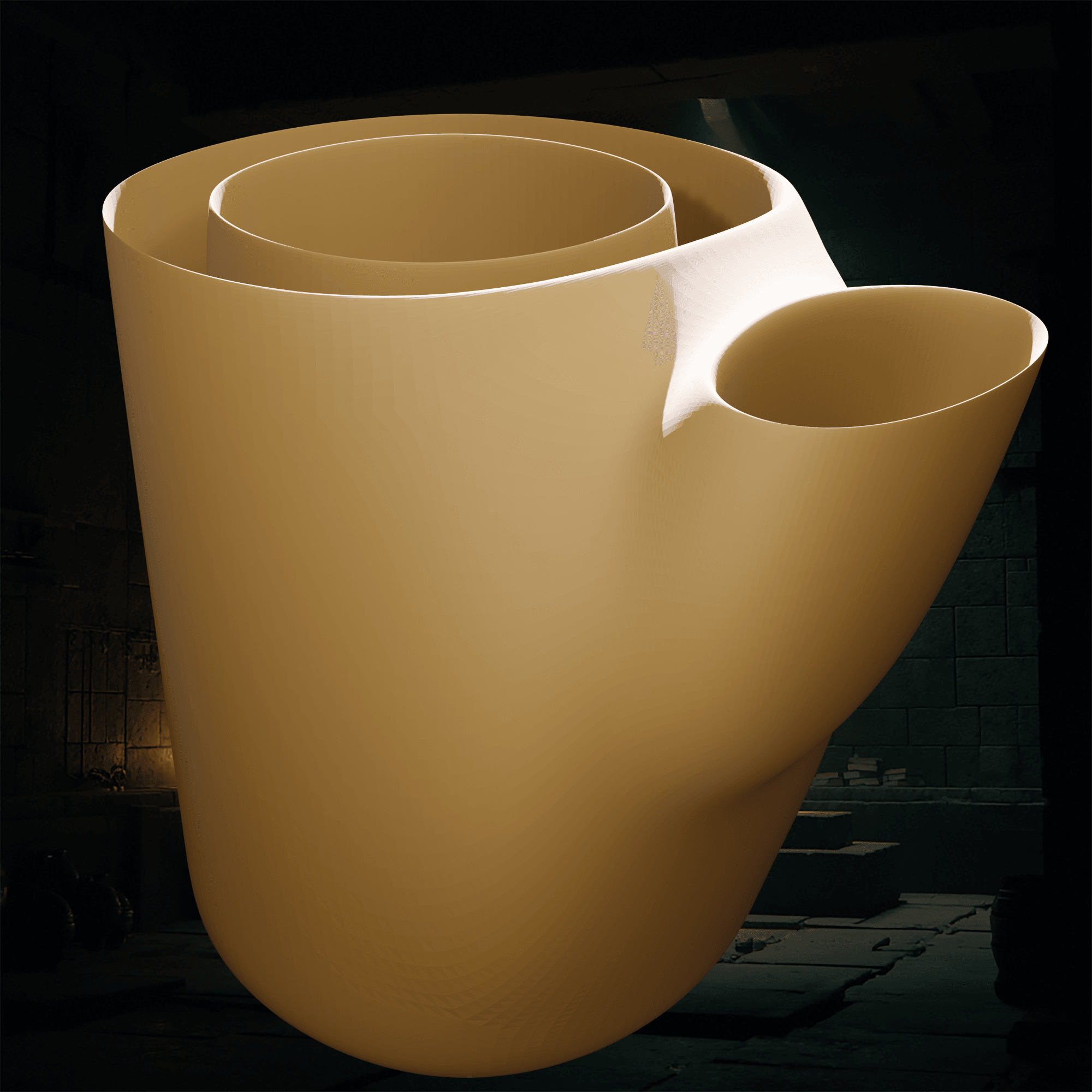 Teapot Shaped Pencil Holder 3d model