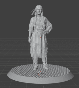 THE OLD WEST - THE FIRSTBORN DAUGHTER - THE NATIVES COLLECTION (3D - 50MM STL) 3d model