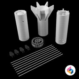 Super heavy booster concept 3d model