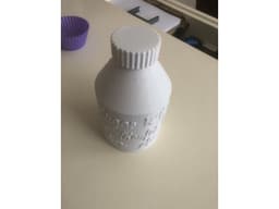 BOTTLE CONTAINER WITH HIDDEN COMPARTMENT (PRINT-IN-PLACE) 3d model