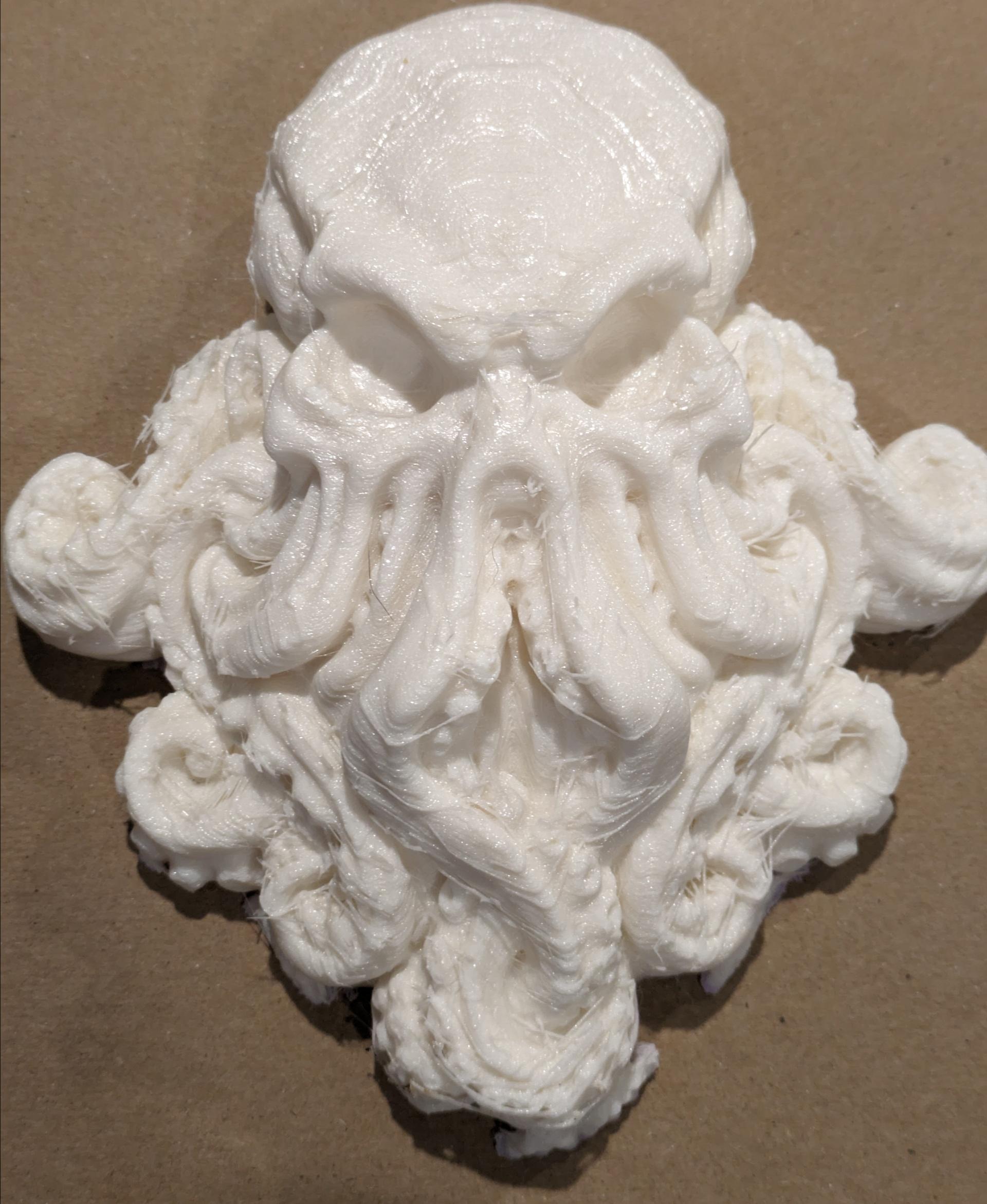 Cthulhu - Wall Decoration - White PLA on an Anycubic Kobra Neo - 3d model